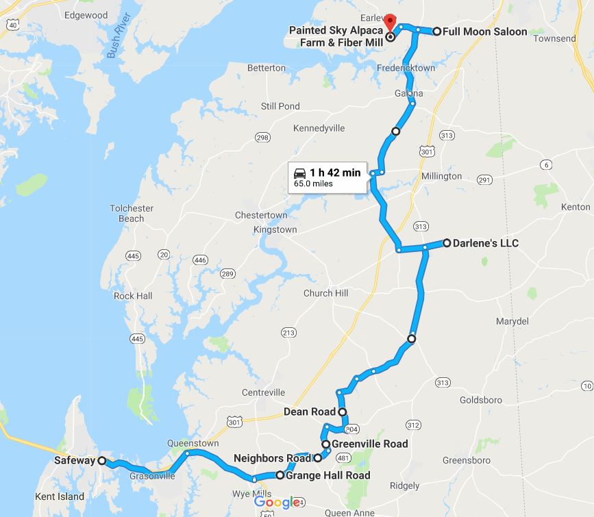 Motorcycle Trip to The Painted Sky Alpaca Farm 